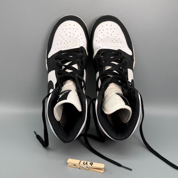 Nike Air Jordan 1 Mid TD Shoes Men\'s 9 Black White Leather Football Cleats Spike main image 10